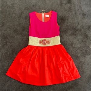 Zoe Poplin Girls Dress Sz 7
